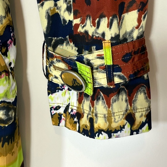 Trench Peacoat by Vertigo Paris, Colorful Versatile Lightweight Small - Picture 7 of 12